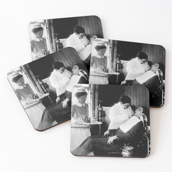 Item preview, Having Dental Work Done - 1917 - Lewis Hine designed and sold by warishellstore.