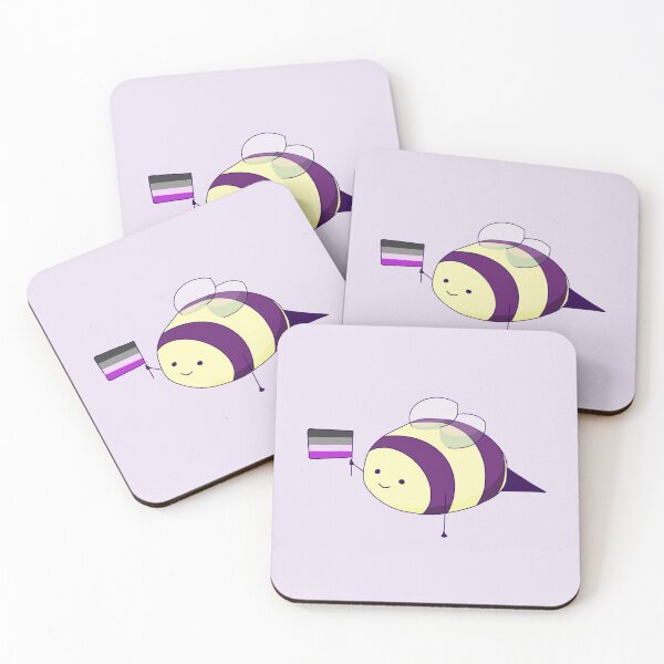 Item preview, Asexual Pride Bee designed and sold by ForTheFrogWar.