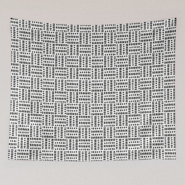 Item preview, Black and White irregular dot pattern  designed and sold by OneCreativeLab.