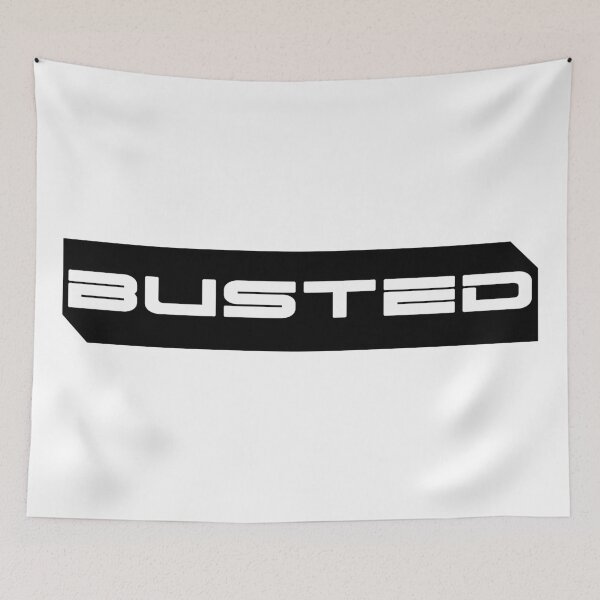 Item preview, Busted simple cyberpunk urban slang letters white designed and sold by Swiiing.