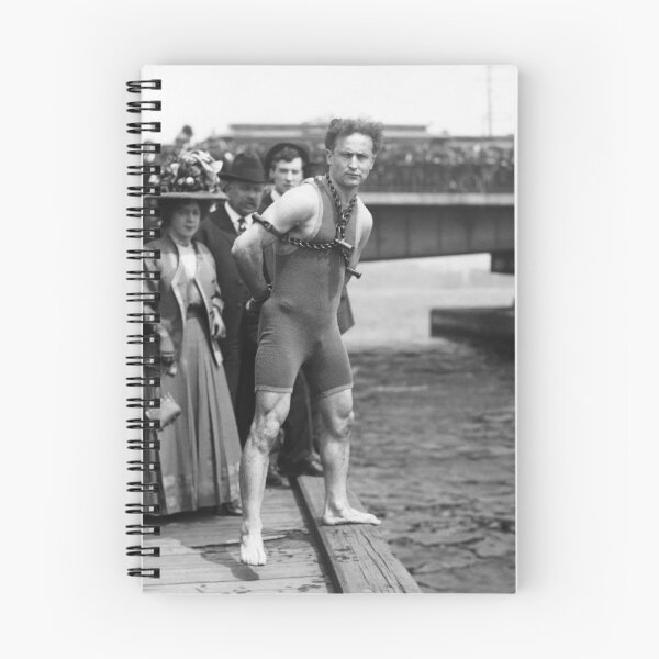 Item preview, Houdini In Chains And Handcuffs - Boston 1908 designed and sold by warishellstore.