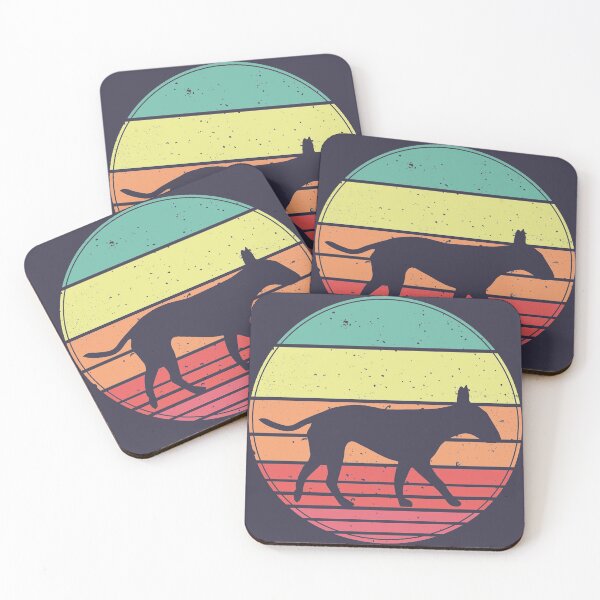 Item preview, Bull Terrier Vintage Retro Sunset designed and sold by faudeltn.