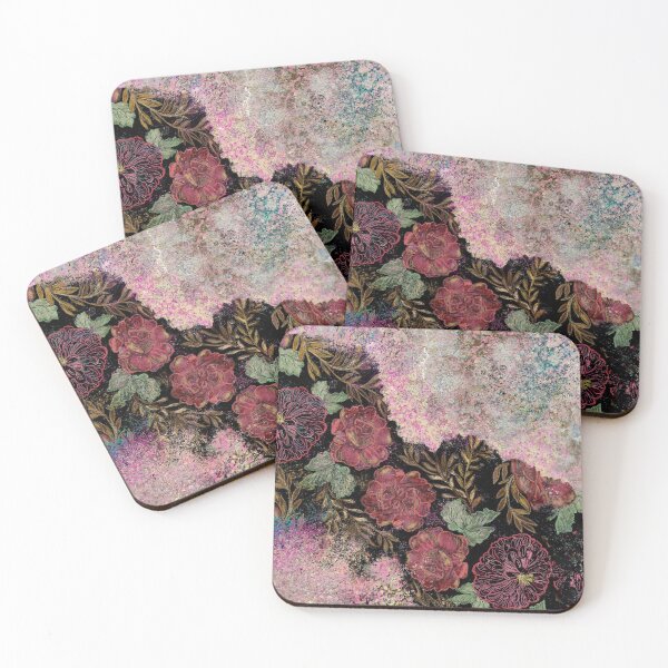Item preview, Abstract Painting 091320, Floral Faultline, Pink and Gold Texture  designed and sold by Kristi Duggins.