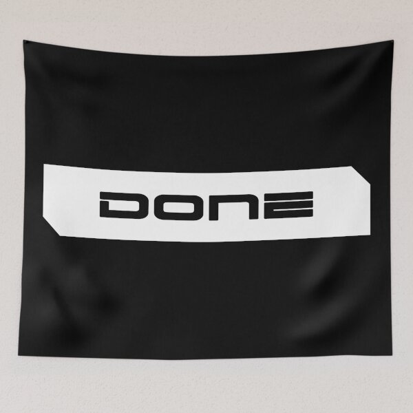 Item preview, Done simple cyberpunk urban slang letters black designed and sold by Swiiing.