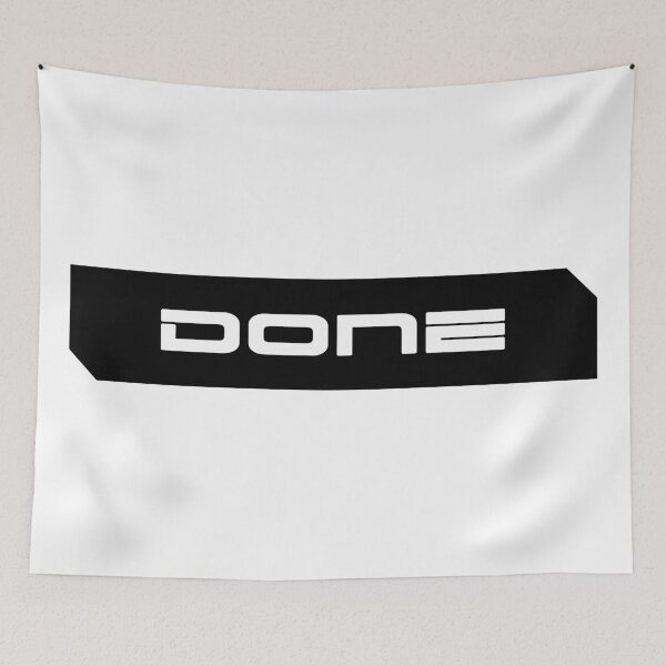 Item preview, Done simple cyberpunk urban slang letters white designed and sold by Swiiing.