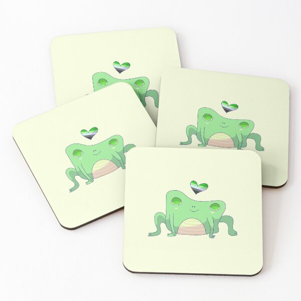 Item preview, Aromantic Pride Frog designed and sold by ForTheFrogWar.