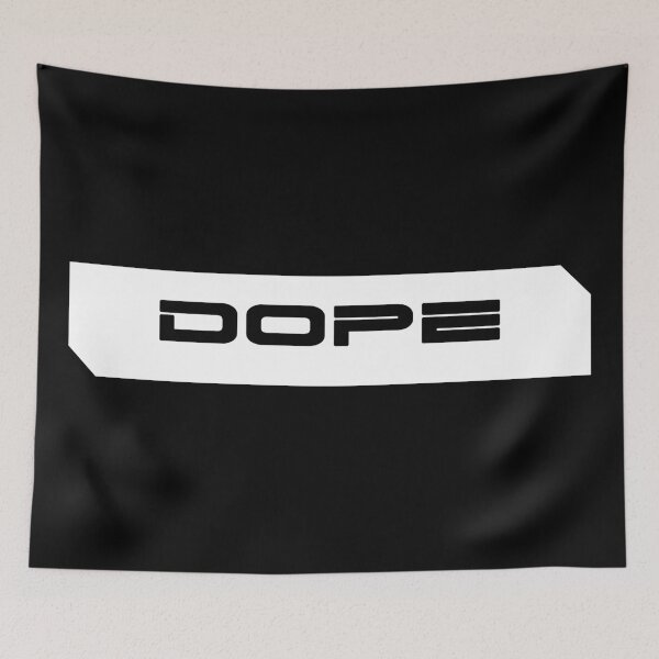 Item preview, Dope simple cyberpunk urban slang letters black designed and sold by Swiiing.