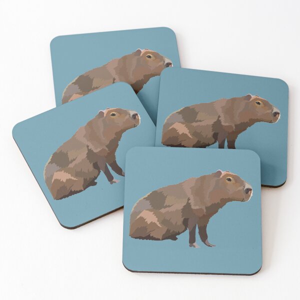 Item preview, C is for Capybara,Capybara – Gentle Giant of the Rodent World Illustration designed and sold by PrettylittlepastelUk.