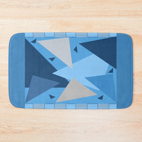 Item preview, BLUE GEOMETRIC PATTERN || triangular design designed and sold by g v.