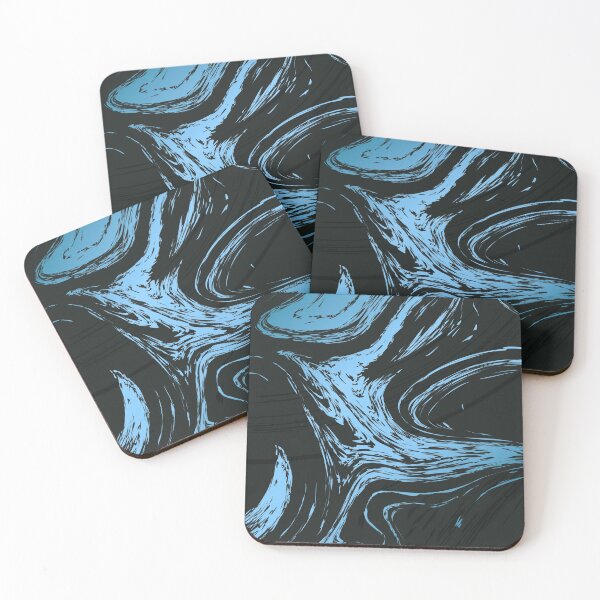 Item preview, Blue and Black Marble designed and sold by Timegraf.