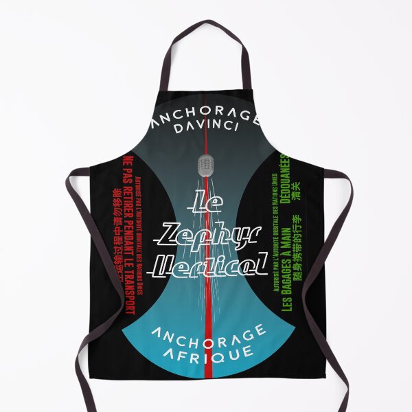 Item preview, Le Zephyr Vertical elevator car luggage tag designed and sold by Aethervision.