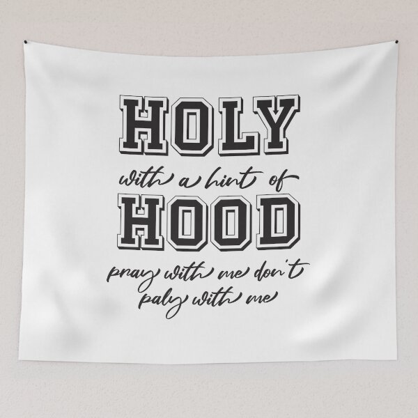 Item preview, Holy with a hint of hood pray with me don't paly with me t-shirt  designed and sold by Perfectstyles.
