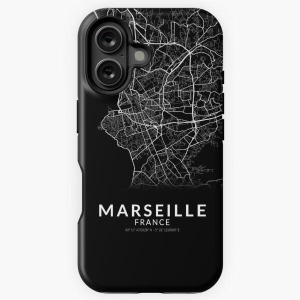 Aperçu de l'œuvre Plan de la ville de Marseille (France) créée et vendue par Spicapix.
