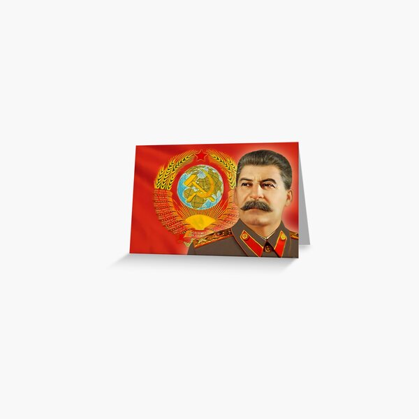 Stalin merch Grußkarte