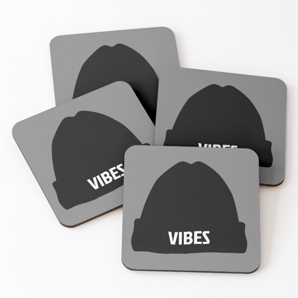 Item preview, Vibes Cool Beanie in Black  designed and sold by ckz19.