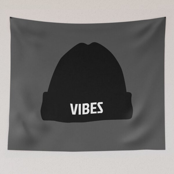 Item preview, Vibes Cool Beanie in Black  designed and sold by ckz19.