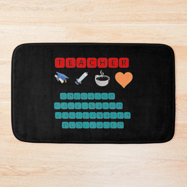 Item preview, Educated Vaccinated Caffeinated Dedicated Teacher designed and sold by jlicero.