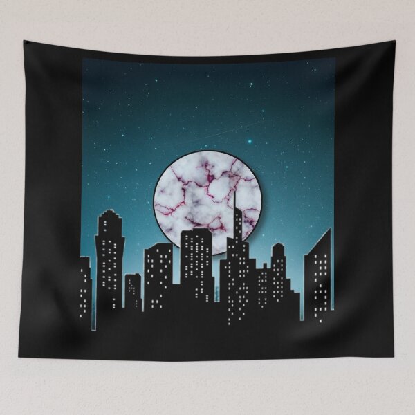 Item preview, Marble moon over the city designed and sold by Ninaeva.