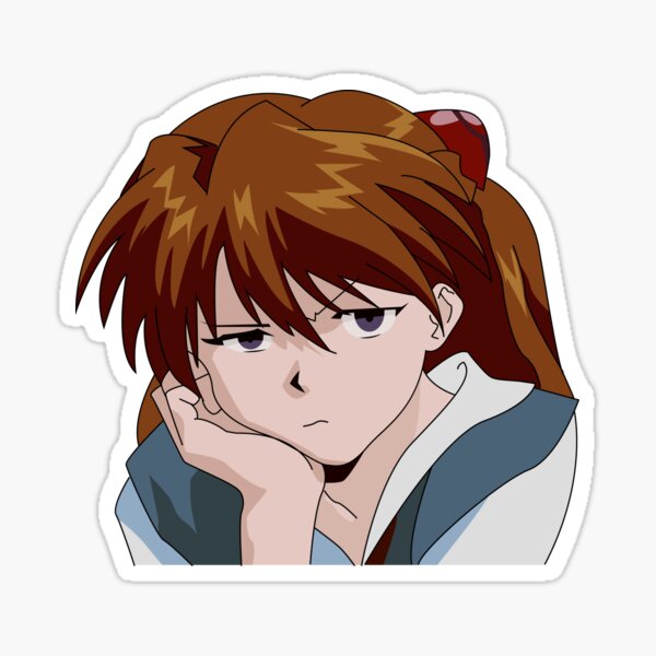 Vista previa del artículo con la obra «Asuka annoyed», diseñado y vendido por Migi-Desu.