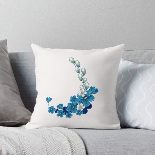 Item preview, Flores azules designed and sold by Hilly366.