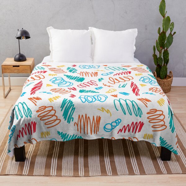 Item preview, Seamless colorfull pattern hand drawn scrawl sketch. Freehand scribble line drawing.  designed and sold by Kizuneko.