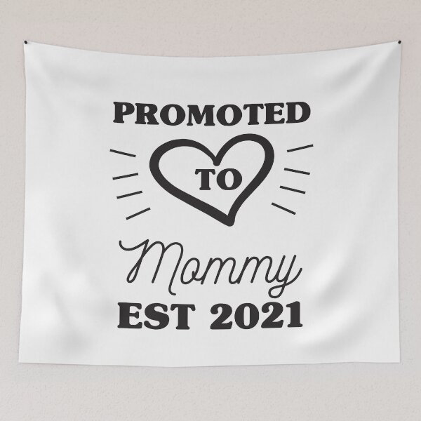 Item preview, Promoted to Mommy EST 2021 t-shirt  designed and sold by Perfectstyles.