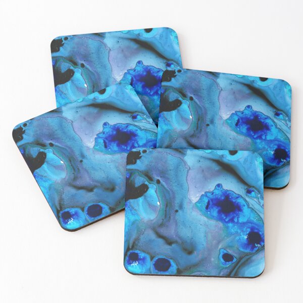 Artikelvorschau, Blue Tide Pools – Moderne Strandkunst – Sharon Cummings entworfen und verkauft von Sharon Cummings Art.