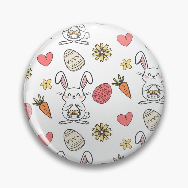 Item preview, Easter bunny and eggs pattern  designed and sold by zouhairchnafa.