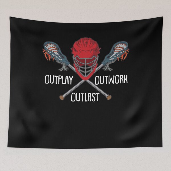Item preview, Outplay Outwork Ouplay Funny Lacrosse Clothing  designed and sold by Rzelemenz.