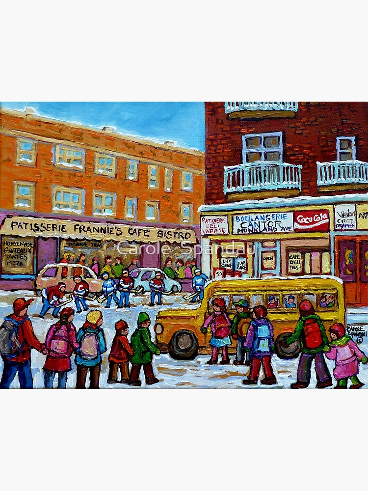 "MONKLAND VILLAGE MONTREAL MEMORIES " Canvas Print for Sale by