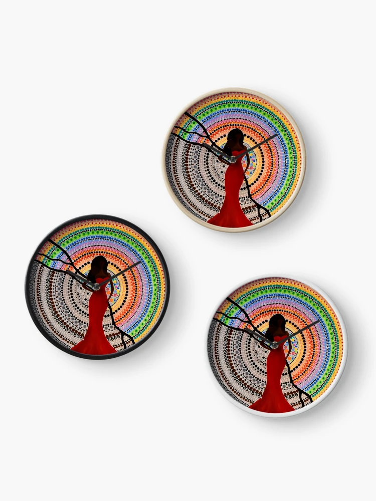 Thumbnail 3 of 4, Clock, Two Sides designed and sold by Deborah Malcolm Art.