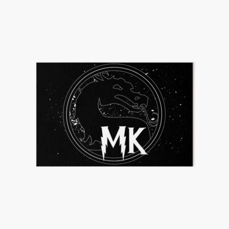 Artikel-Vorschau von Sterbliches Kombat-Logo Schwarzweiss, designt und verkauft von ScarSpace.