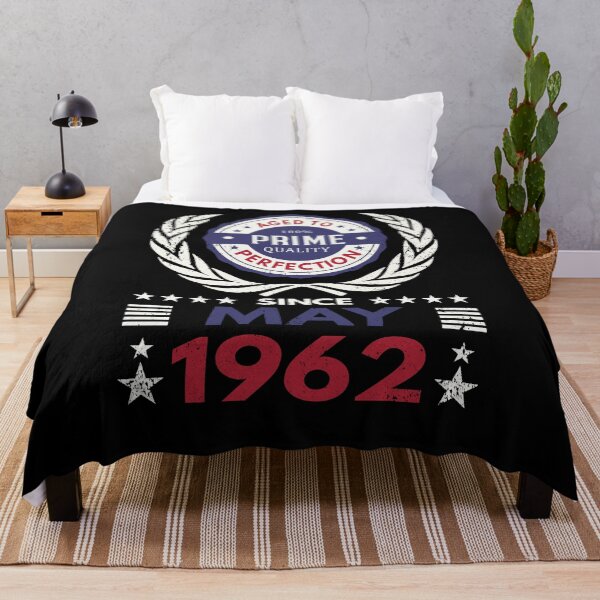 Item preview, Birthday Design - Aged to Perfection Prime Quality - May 1962 designed and sold by MoonsmileProd.