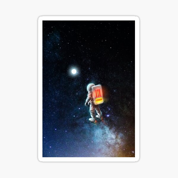 astronaut Carl Sticker