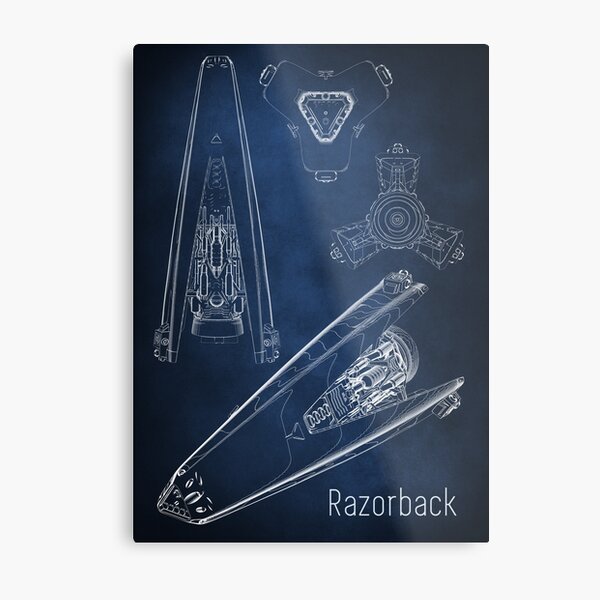 Item preview, Razorback Blueprint designed and sold by onyxember.