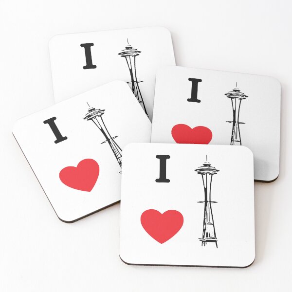 Item preview, I Love Seattle, I Heart Seattle, I Love The Space Needle, Seattle Lover's Design designed and sold by PNWEnergy.
