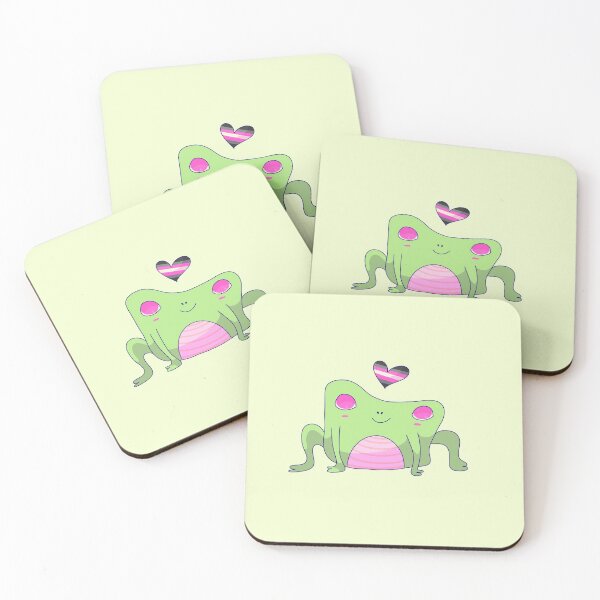 Item preview, Demigirl Pride Frog designed and sold by ForTheFrogWar.