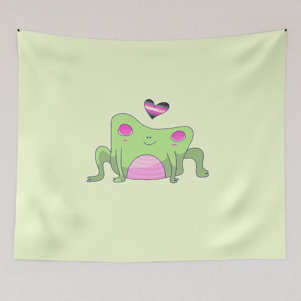 Item preview, Demigirl Pride Frog designed and sold by ForTheFrogWar.