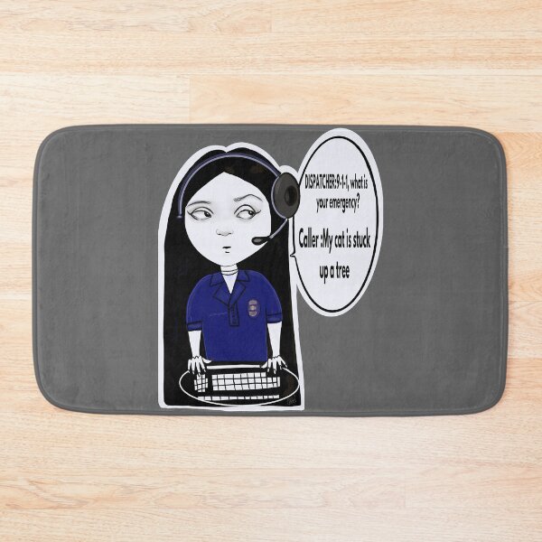 Item preview, 9-1-1 Dispatcher, cat up a tree  designed and sold by nidimar.