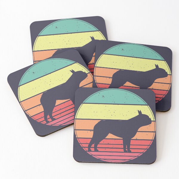 Item preview, Boston Terrier Vintage Retro Sunset designed and sold by faudeltn.
