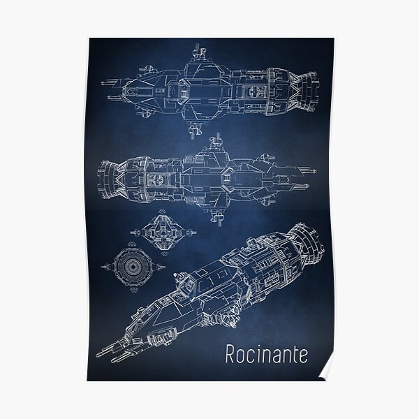 Rocinante Blueprint Poster