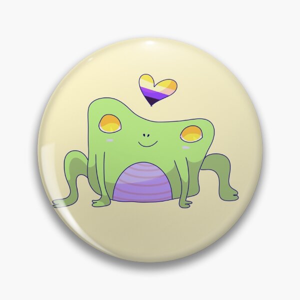 Item preview, Enby Pride Frog designed and sold by ForTheFrogWar.