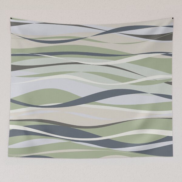 Item preview, Sage Waves Abstract Pattern designed and sold by kierkegaard.