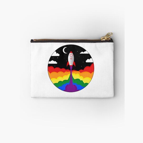 Item preview, Rainbow space rocket designed and sold by MDKawaii.