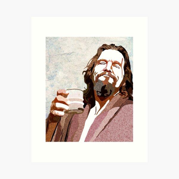 Aperçu de l'œuvre Big Lebowski DUDE Portrait créée et vendue par amillusions.