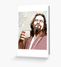 Big Lebowski DUDE Portrait Greeting Card