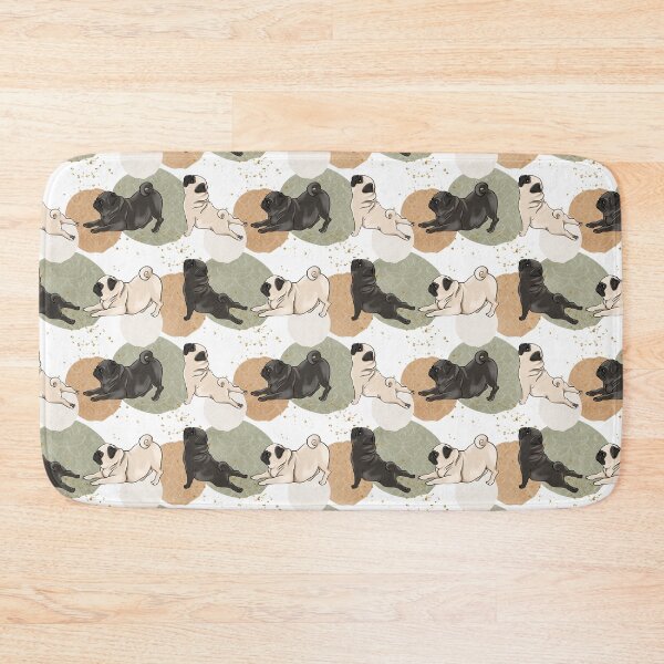 Item preview, Yoga Pug Funny Illustration Inhale Exhale designed and sold by CreativeBu.