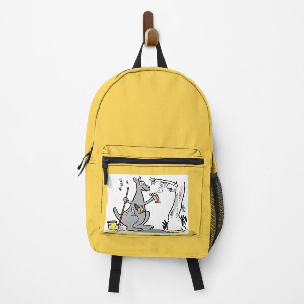 Item preview, Cute cartoon kangaroo spring cleaning with mop and bucket designed and sold by Al Benge.