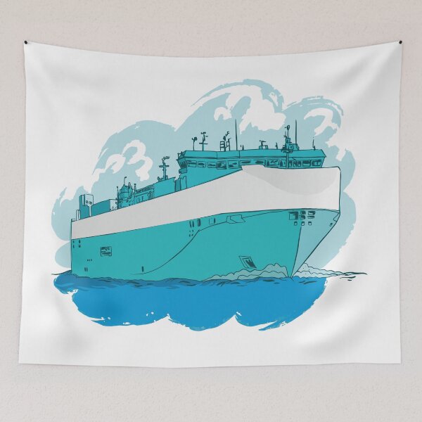Aperçu de l'œuvre Illustration de ferry Ro-Ro créée et vendue par ajtechdesigns.