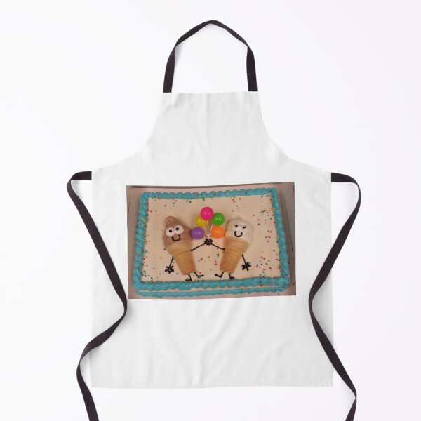 Item preview, Ice Cream Cake With Ice Cream Cones Sharing Balloons designed and sold by gailmariekern.